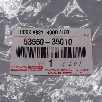 TOYOTA 4RUNNER GRN210 03-06 Genuine Hood Auxiliary Catch Hook Assy 53550-35010