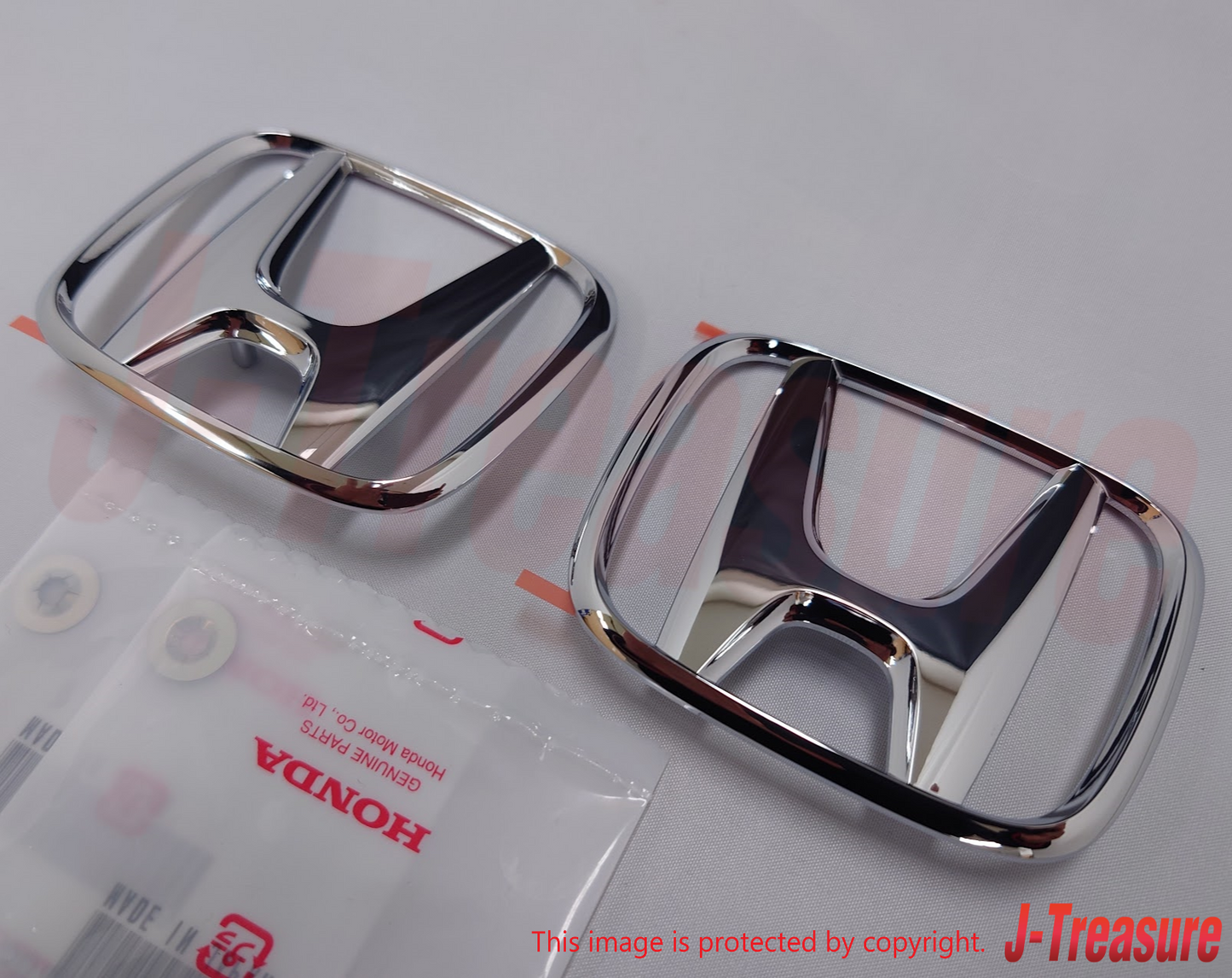 HONDA S2000 AP2 2004-2009 Genuine F/R Center "H" Emblem & Push 4mm Nut Set OEM