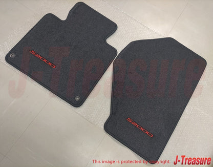 HONDA S2000 Genuine Floor Mat Set Black with Red Letters 83600-S2A-A01ZA OEM LHD