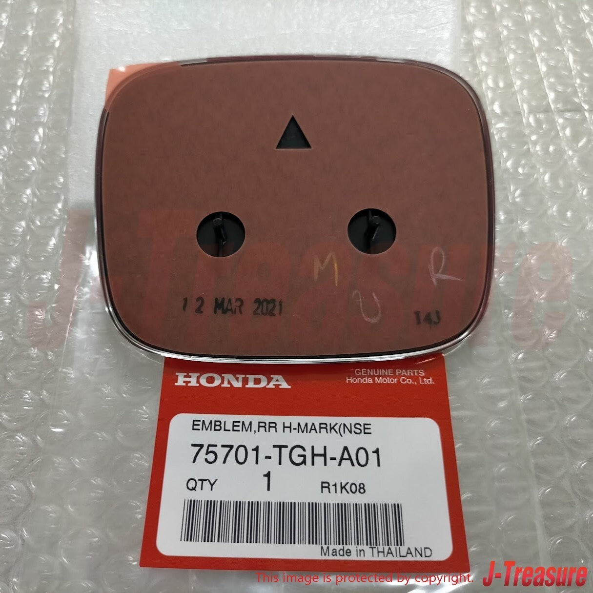 HONDA CIVIC TYPE-R FK8 2017-2019 Genuine Front & Rear Red "H" Emblem Set OEM
