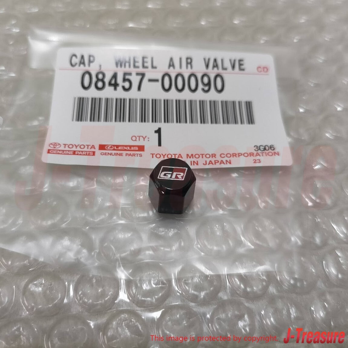 TOYOTA Genuine GAZOO RACING GR SPORT Tire Air Valve Cap 4pcs Set 08457-00090 OEM
