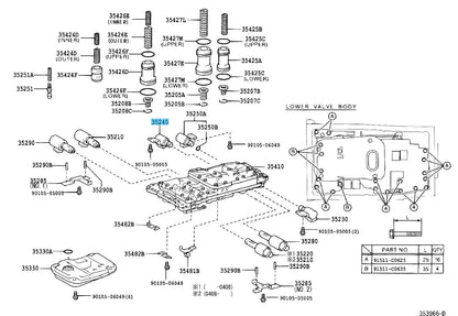 LEXUS GX470 UZJ120 2005-2009 Genuine A/T 3Way Solenoid Assy 35240-60020 OEM