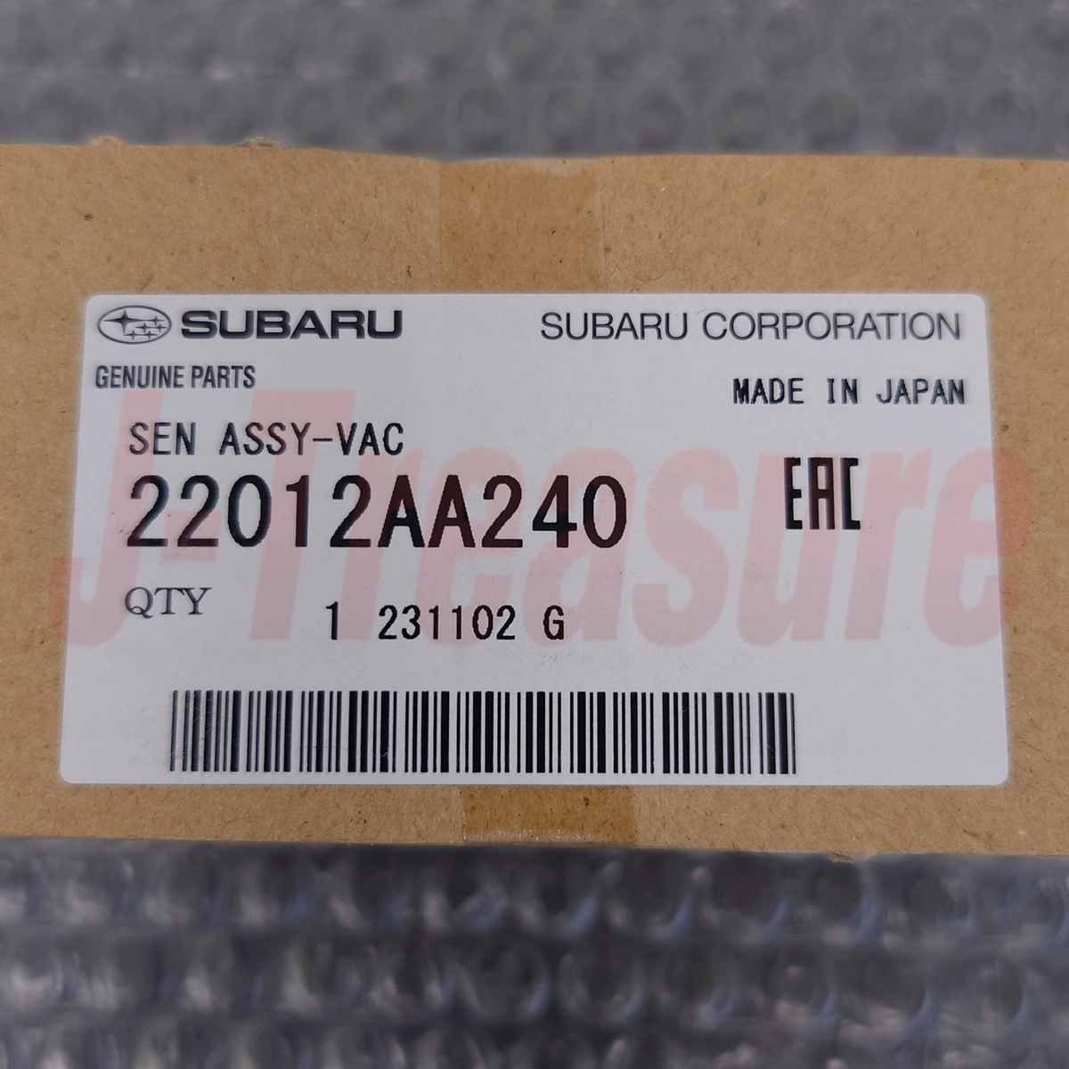 SUBARU FORESTER SJG 2.0L 2014-2018 Genuine Vacuum Sensor Assembly 22012AA240 OEM