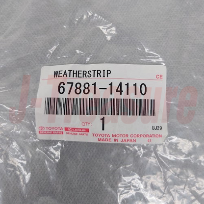 TOYOTA SUPRA JZA70 MK3 1986-1992 Genuine Back Door Weather Strip 67881-14110 OEM