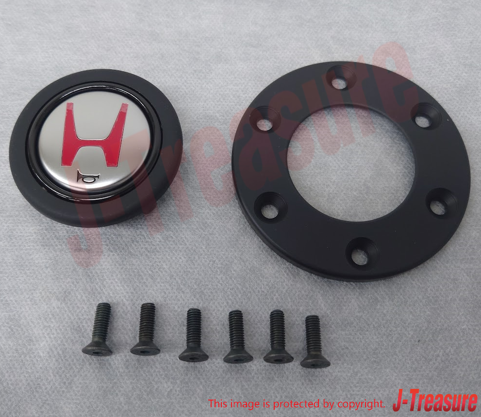 HONDA ACURA NA2 NSX-R Genuine Horn Button Switch & Ring & 6pcs Screws Set OEN