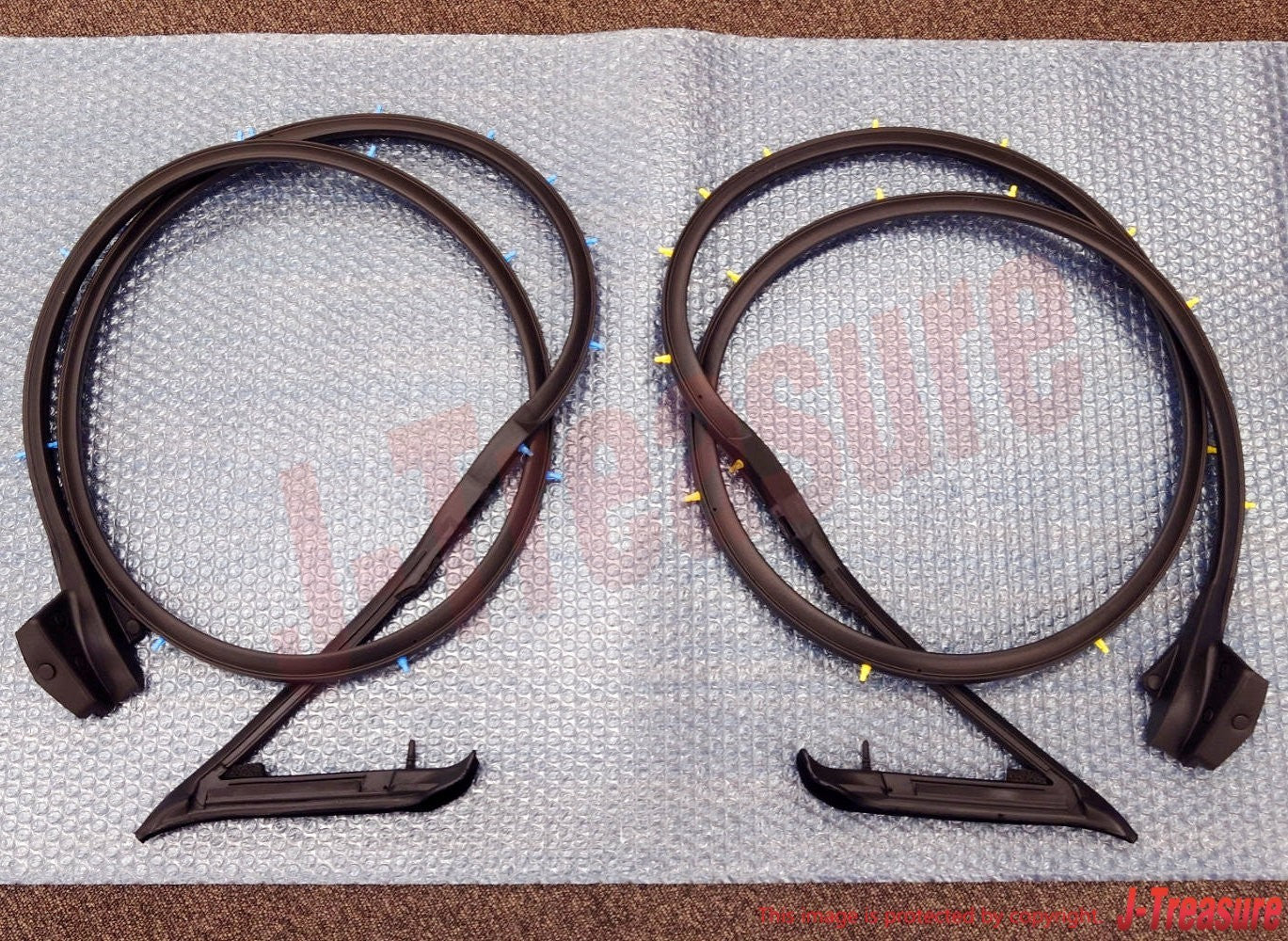 NISSAN 240SX SILVIA S13 89-94 Genuine Door Weatherstrip Seal Right Left Set OEM