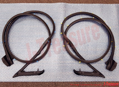 NISSAN 240SX SILVIA S13 89-94 Genuine Door Weatherstrip Seal Right Left Set OEM