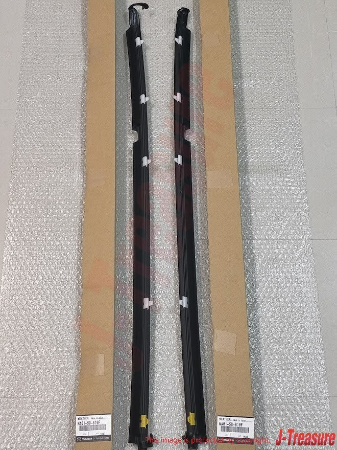 MAZDA MIATA MX5 NA NB Genuine Weatherstrip Seals Door Glass Window RH LH Set OEM