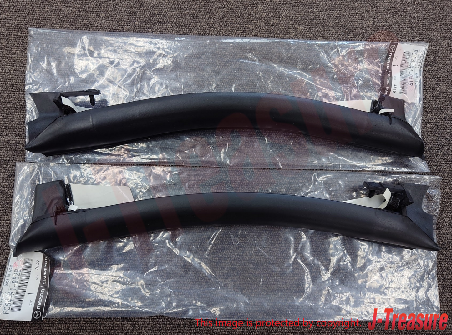 MAZDA RX-7 CONVERTIBLE FC3C 1988-1991 Genuine Roof Weather Strip RH & LH Set OEM
