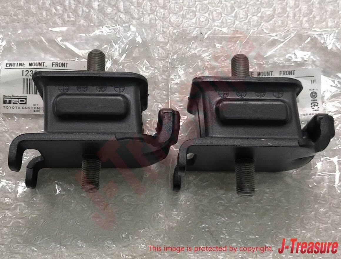 TRD TOYOTA LEVIN TRUENO AE86 4A-GE Genuine Reinforced Engine Mount 2pcs Set OEM