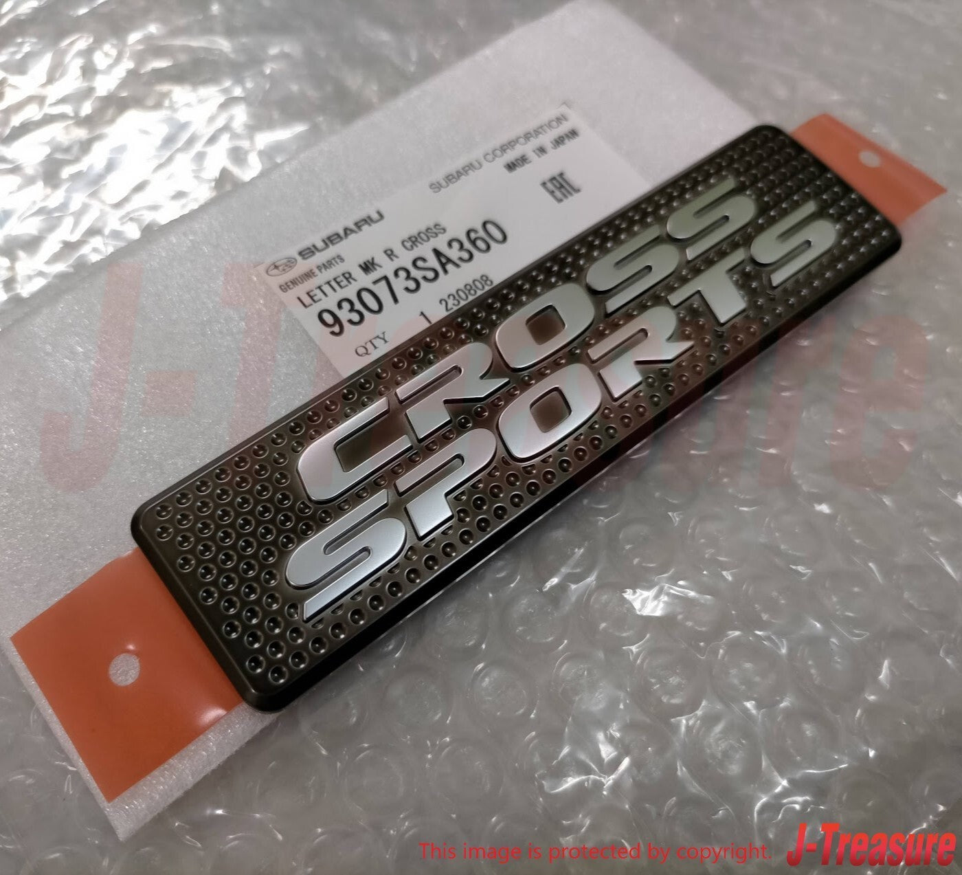 SUBARU FORESTER SG 03-08 Genuine Letter Mark Rear Gate "CROSS SPORTS" Emblem OEM