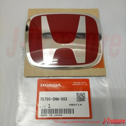 HONDA CIVIC FD2 TYPE-R 2006-2011 Genuine Front & Rear Red Emblem Badge Set OEM