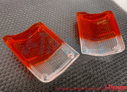 TOYOTA LAND CRUISER BJ60 FJ60 81-87 Genuine Front Turn Signal Lamp Lens Set OEM