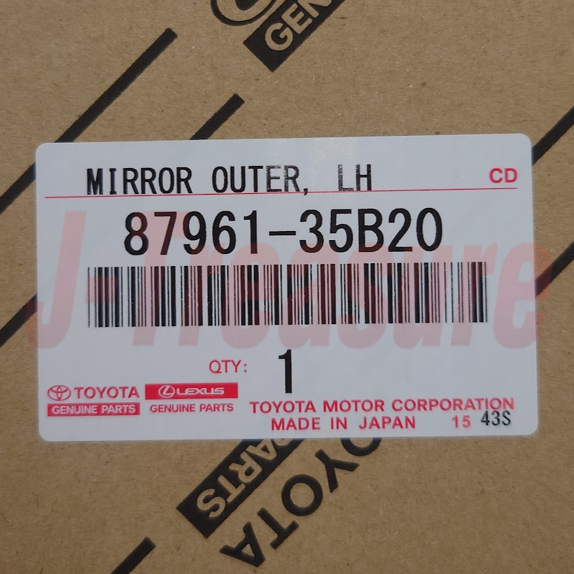 TOYOTA FJ CRUISER GSJ15 GSJ15W Genuine Outer Rear View Mirror RH & LH Set OEM