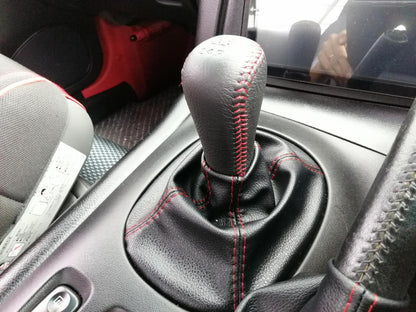 MAZDA RX-7 FD3S SPIRIT R Genuine Shifter Shift Change Knob Leather Red Stitch