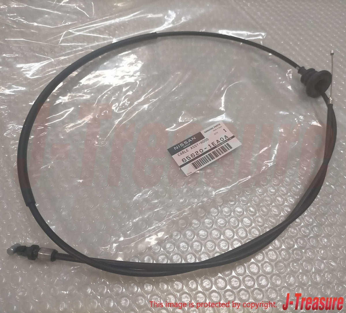 NISSAN 370Z Z34 2009-2020 Genuine Hood Lock Cable Assy 65620-1EA0A OEM