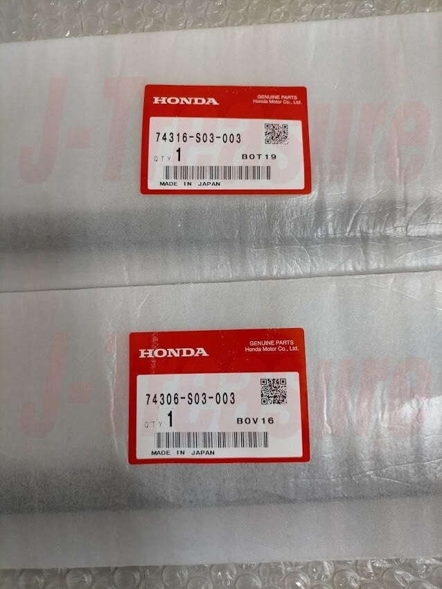 HONDA CIVIC EK9 EK4 1996-2000 Genuine 3D Roof Side Molding Right & Left Set OEM