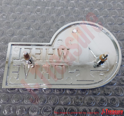 TOYOTA LAND CRUISER BJ40 FJ40 Genuine Rear "4WD" Emblem & Rear Plate Pad Set