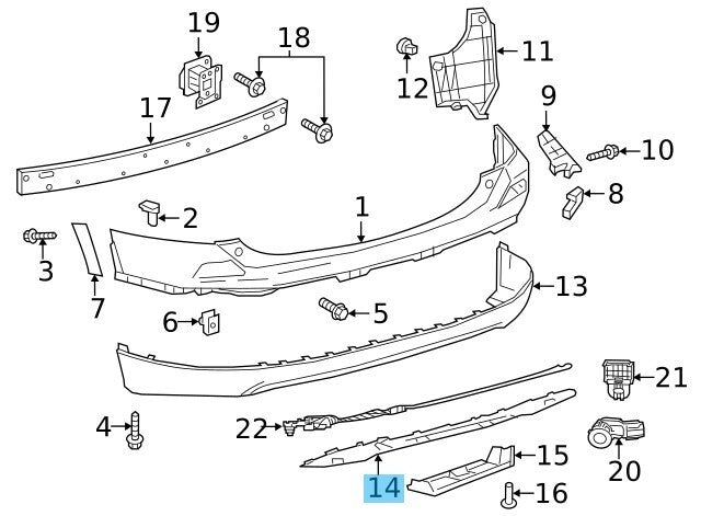 TOYOTA RAV4 ASA4# 2016-2018 Genuine Rear Bumper Center Guard 52453-42900 OEM