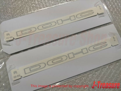 HONDA CIVIC EG6 EK4 SiR Genuine Side "DOHC" Sticker Decal Silver 2pcs Set OEM