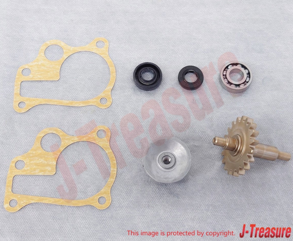 HONDA CR250R 97-01 Genuine W/P Gasket(x2) & Bearing & Seal & Gear & Impeller Set