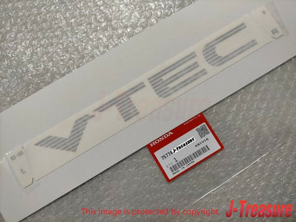 HONDA CIVIC EG6 EK4 SiR Genuine Side "VTEC" Sticker Decal Silver 2pcs Set OEM