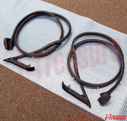 NISSAN 240SX SILVIA S13 89-94 Genuine Door Weatherstrip Seal Right Left Set OEM