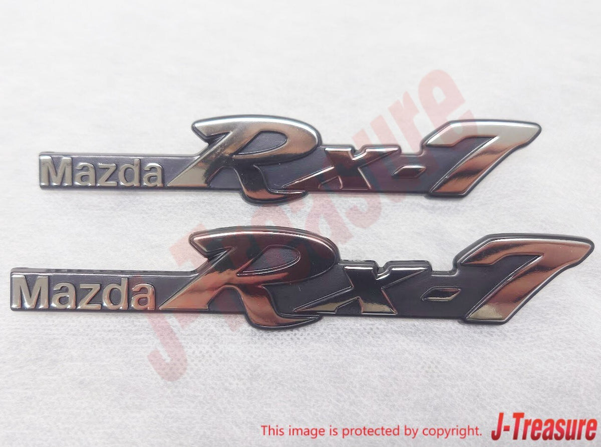 MAZDA SAVANNA RX-7 SA22C 79-83 Genuine Fe/Side Name Emblem 8871-51-721 x2 Set