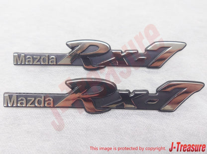 MAZDA SAVANNA RX-7 SA22C 79-83 Genuine Fe/Side Name Emblem 8871-51-721 x2 Set