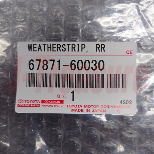 TOYOTA LAND CRUISER KZJ78 Genuine Front & Rear Door Weatherstrip RH LH Set OEM