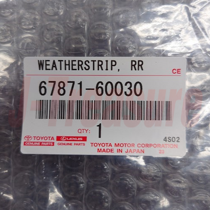 TOYOTA LAND CRUISER KZJ78 Genuine Front & Rear Door Weatherstrip RH LH Set OEM