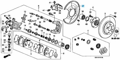 HONDA S2000  AP1 AP2 00-09 Genuine Rear Brake Splash Guard Right & Left Set OEM