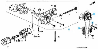 HONDA ACURA RSX DC5 02-06 Genuine K20A Engine Oil Pump & Timing Chain Kit OEM