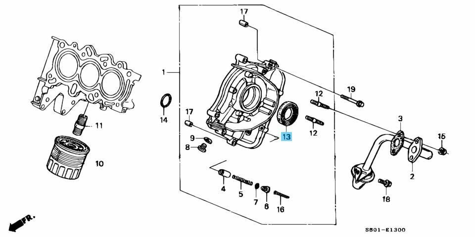 HONDA ACTY VAN & TRUCK HA3 89-99 Genuine Water Pump & Tensioner 6-piece set OEM