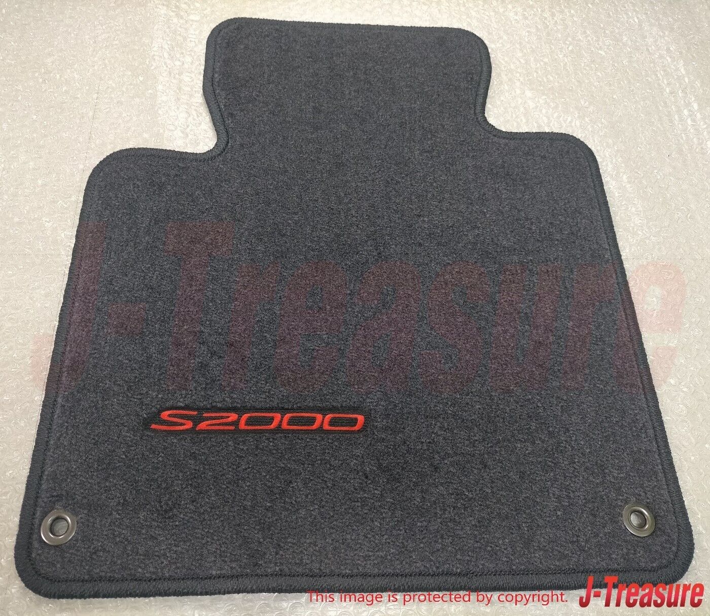 HONDA S2000 Genuine Floor Mat Set Black with Red Letters 83600-S2A-A01ZA OEM LHD