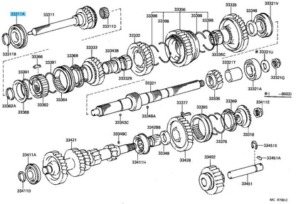 TOYOTA LAND CRUISER BJ70 85-87 Genuine Bearing For Input Shaft Front 90363-40035