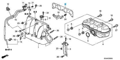 HONDA CR-V RE3 RE4 2007-2009 Genuine Intake Manifold Gasket 17115-RAA-A01 OEM