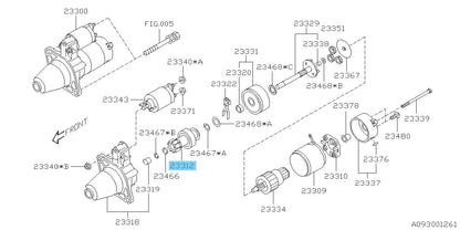 SUBARU WRX STI VAB 2015-2020 Genuine Starter Over Running Clutch 23312AA080 OEM