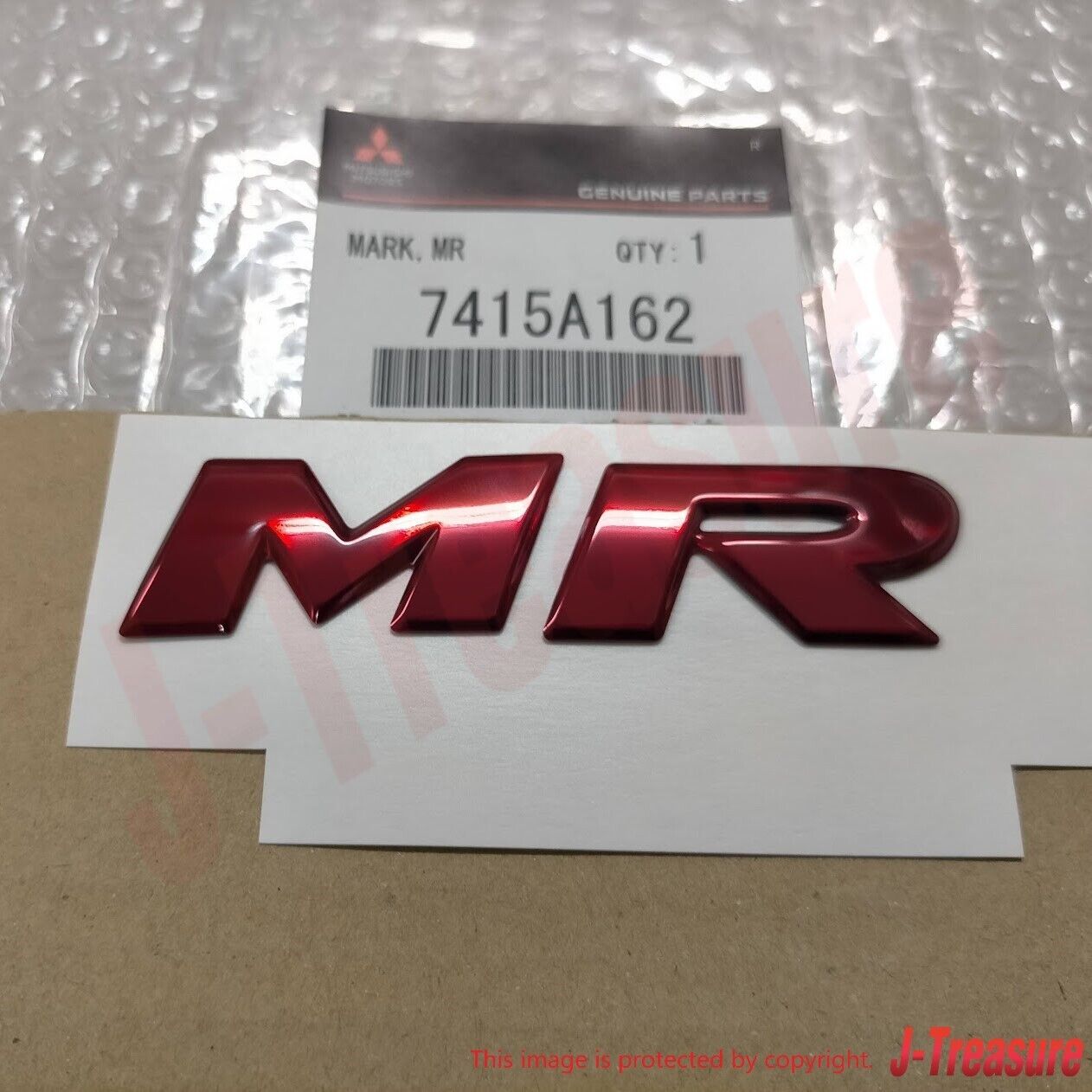 MITSUBISHI LANCER Evolution 8 CT9A Genuine MR Mark Emblem 7415A162 OEM