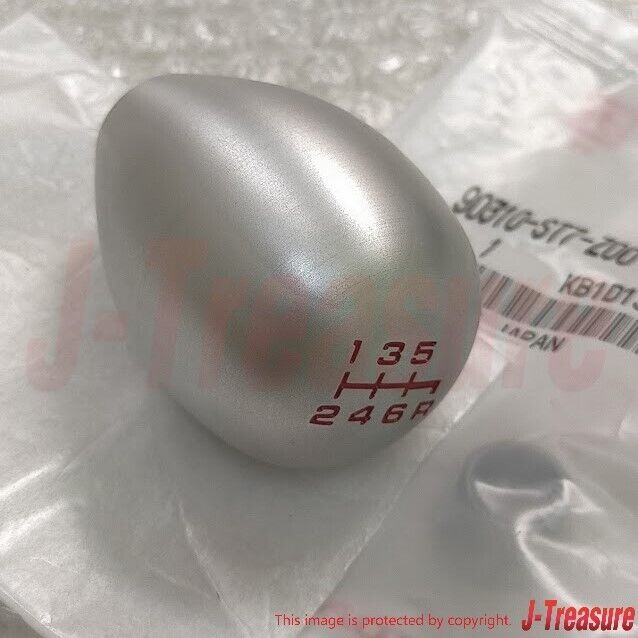 HONDA INTEGRA TYPE-R RSX DC5 Genuine 6MT Aluminum Oval Shift Knob & Nut Set OEM