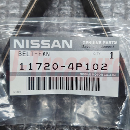 NISSAN 350Z Z33 2003-2007 Genuine Fan Alternator Belt & Compressor Belt Set OEM