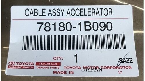 TOYOTA SUPRA JZA80 93-98 Genuine Accelerator Control Cable Assy 78180-1B090 OEM