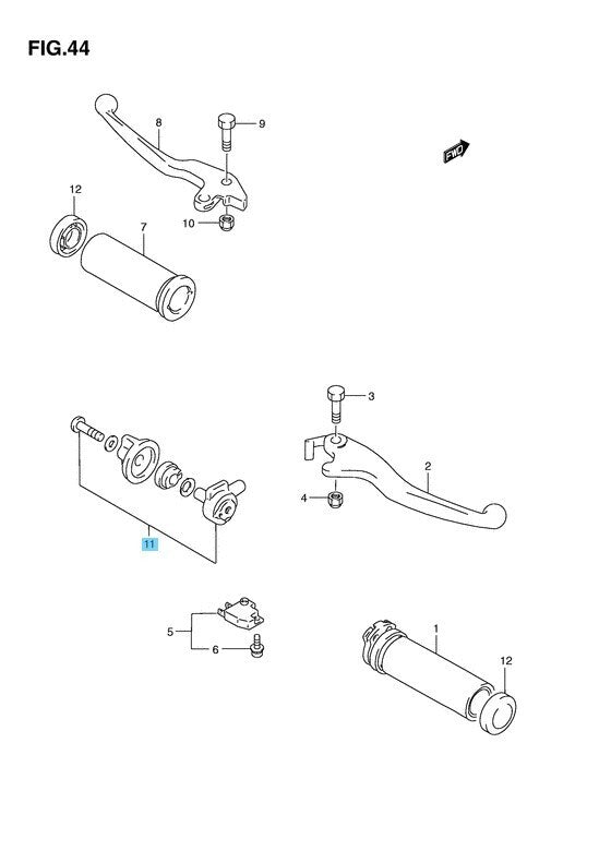 SUZUKI INTRUDER 1400 VS1400 96-04 Genuine Starter Lever Assy 58700-38B02 OEM