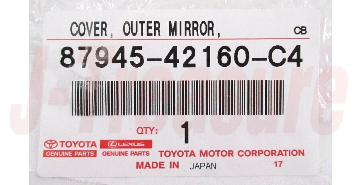 TOYOTA 4RUNNER GRN280 14-22 Genuine Outer Mirror Cover Right & Left set OEM