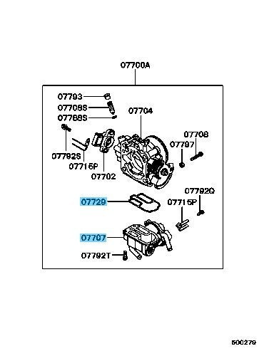 MITSUBISHI LANCER EVO 4 5 6 CN9A CP9A Genuine Fast Idle Air Valve & O-Ring Set