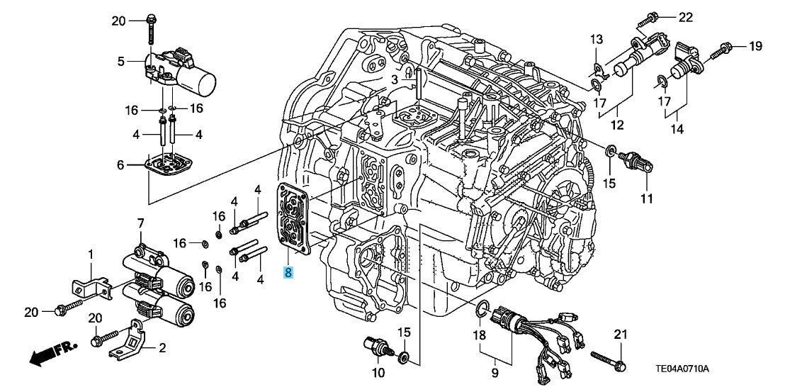 HONDA CR-V RD4 RD5 2002-2014 Genuine Linear Solenoid Packing B 28262-PRP-000 OEM