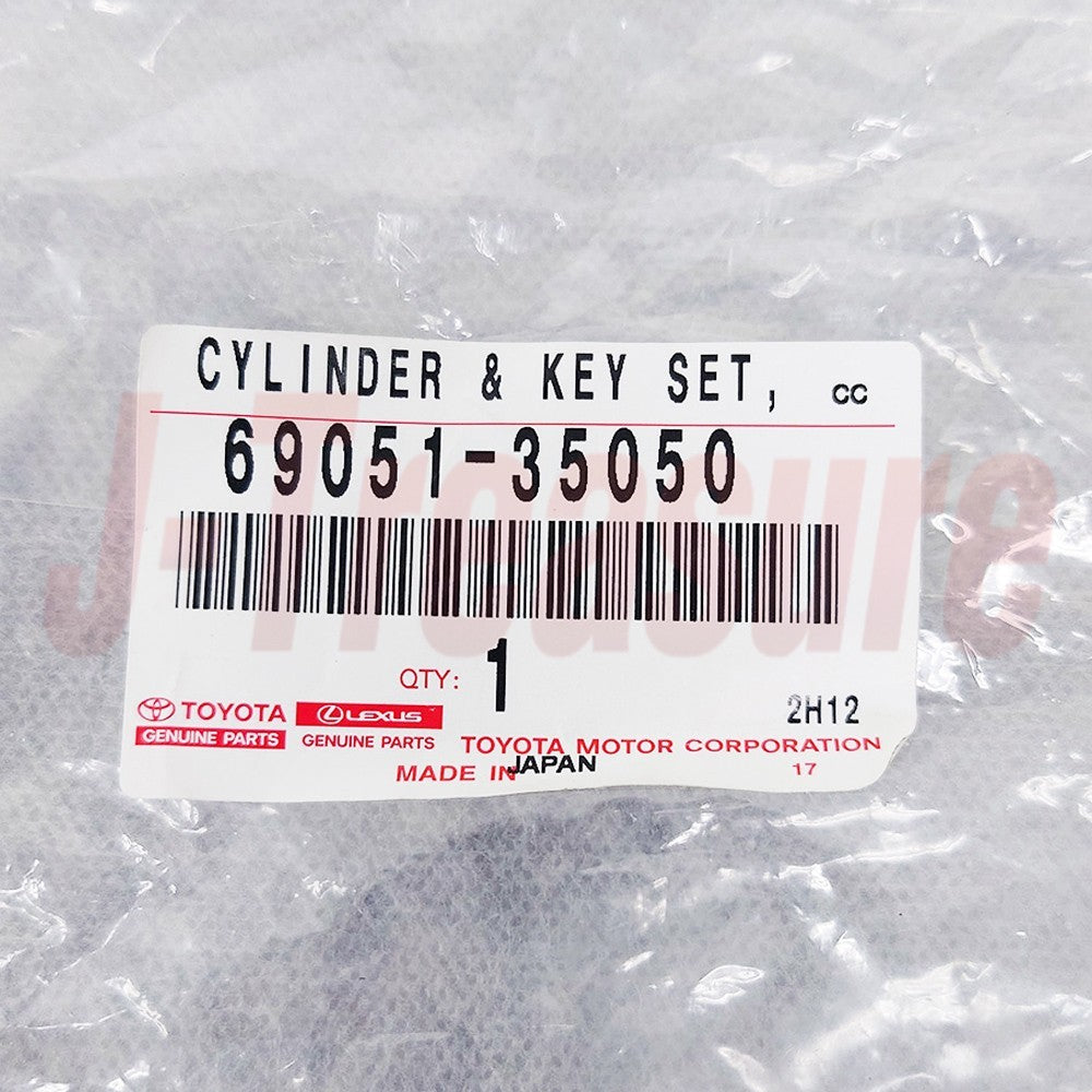TOYOTA HILUX LN110L '89-97 Genuine Door Lock Cylinder & Key Set RH 69051-35050