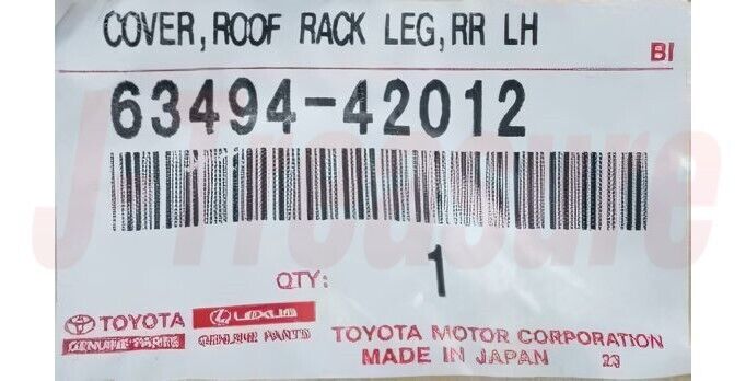 TOYOTA RAV4 ACA2# 2004-2005 Genuine Rear Roof Rack Leg Cover RH & LH Set OEM