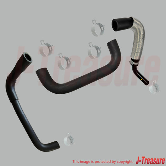 NISSAN SKYLINE GT-R R34 Genuine Crankcase Blowby Gas Hose(x3) & Clamp(x6) Set