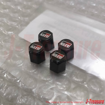 TOYOTA Genuine GAZOO RACING GR SPORT Tire Air Valve Cap 4pcs Set 08457-00090 OEM